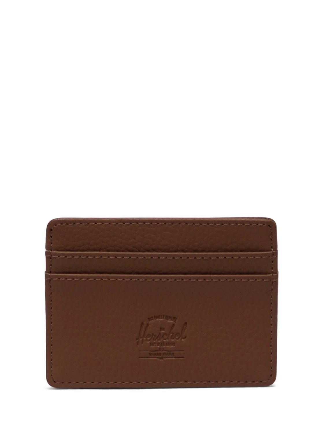 HSC CHARLIE CARDHOLDER VEGAN LEATHER SADDLE BROWN