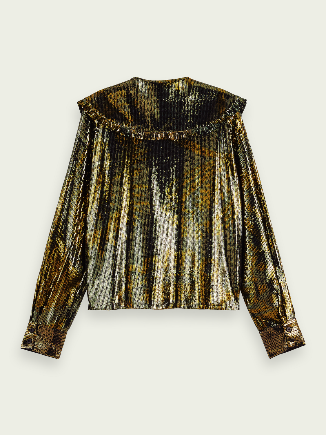 SCOTCH & SODA PRINTED SEQUIN TOP