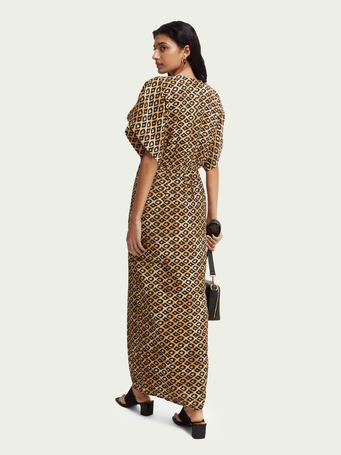 SCOTCH & SODA PRINTED V-NECK MAXI DRESS COMBO J