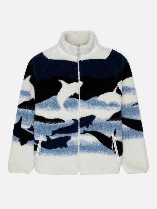 KUWALLA TERRY FLEECE JACKET ORCA 