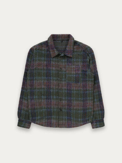 KUWALLA FAUX MOHAIR SHIRT GREEN 
