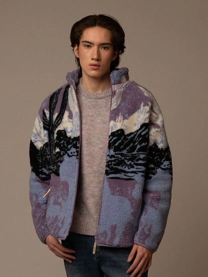 PRINTED SHERPA FLEECE