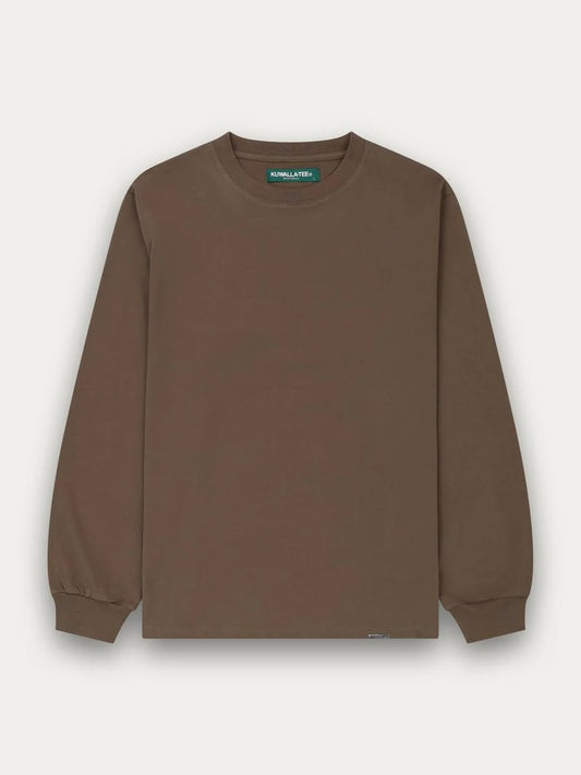 KUWALLA LONG SLEEVE FINAL BOSS TEE TAUPE 