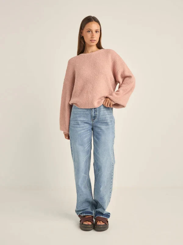 RHYTHM QUINN KNIT JUMPER PINK