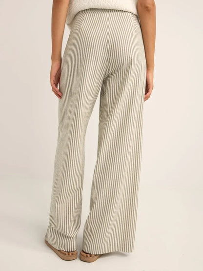 RHYTHM VALLEY STRIPE WIDE LEG PANT IVY BACK