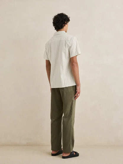 RHYTHM VACATION STRIPE SHIRT NATURAL 