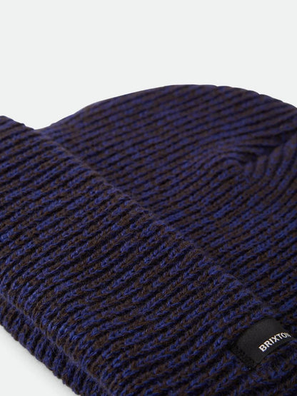BRIXTON CHUNKY HEIST BEANIE MARLED NAVY/CARAMEL 