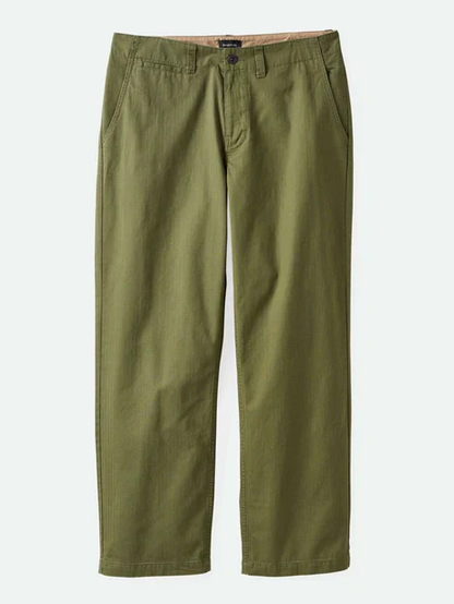 BRIXTON SURPLUS HERRINGBONE TROUSER PANT OLIVE