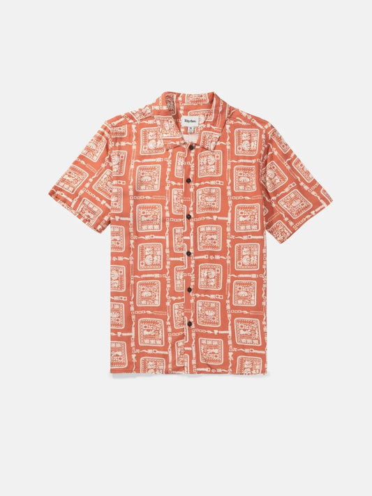 RHYTHM STAMP SHORT SLEEVE SHIRT SPICE