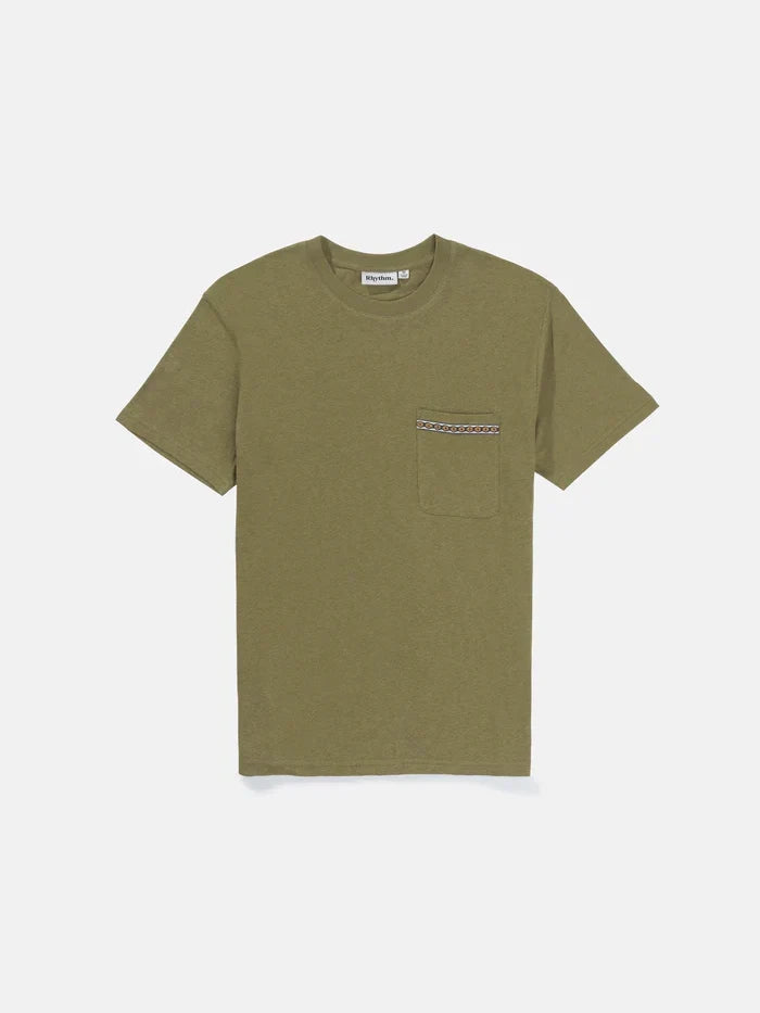 RHYTHM LINEN S/S T-SHIRT OLIVE