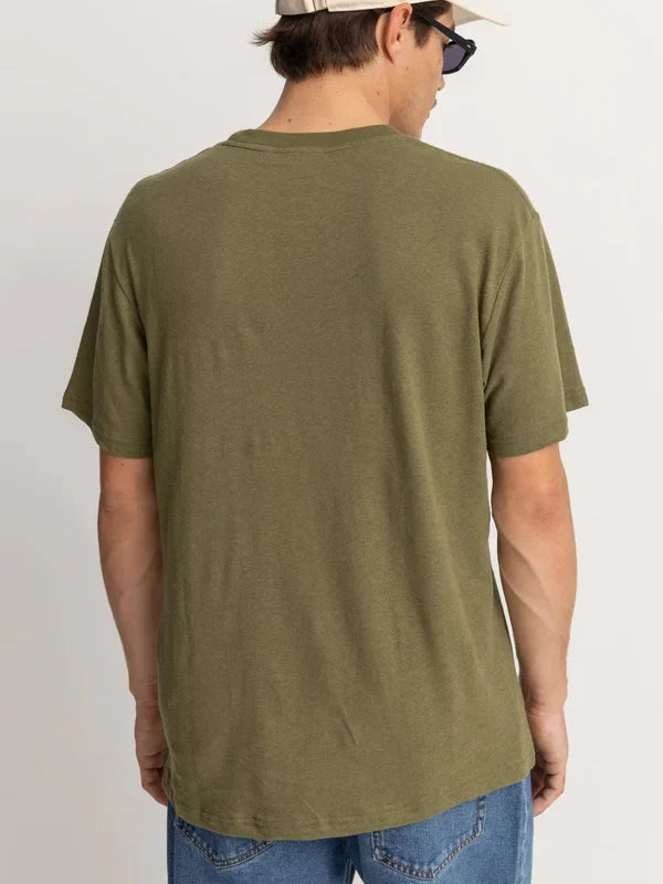 RHYTHM LINEN S/S T-SHIRT OLIVE