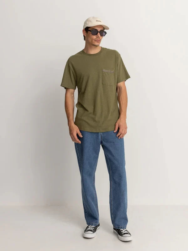 RHYTHM LINEN S/S T-SHIRT OLIVE