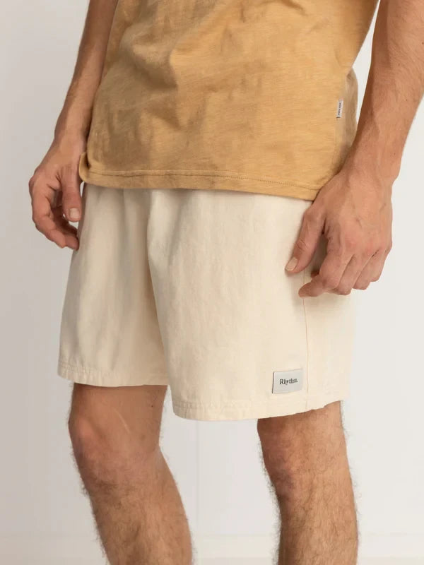 RHYTHM MOD BRUSHED TWILL JAM SHORT NATURAL 