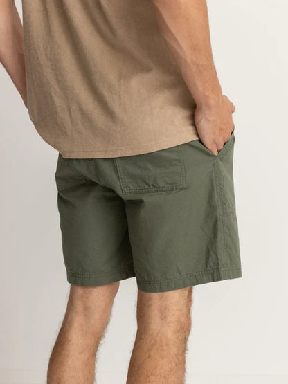 RHYTHM WORN PATH RIPSTOP SHORT OLIVE