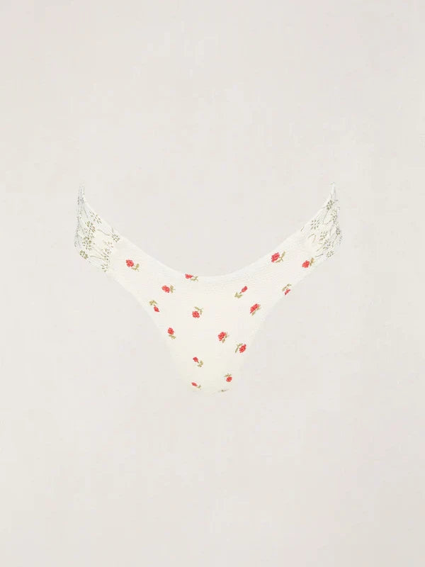 RHYTHM MILA SOFT SIDE BIKINI BOTTOM CREAM
