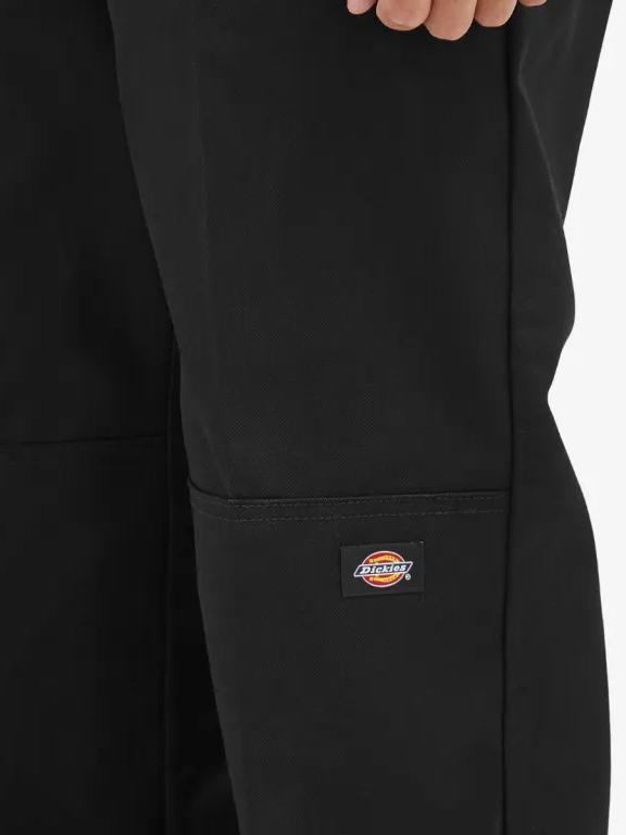 DICKIES FLAT FRONT DOUBLE KNEE PANT BLACK