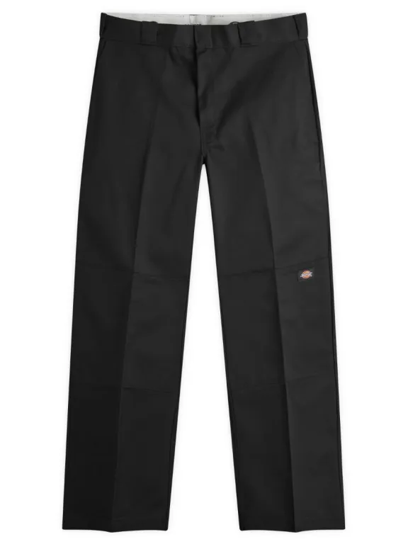 DICKIES FLAT FRONT DOUBLE KNEE PANT BLACK
