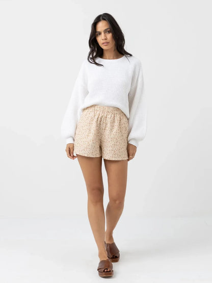 RHYTHM LEYTON KNIT JUMPER WHITE