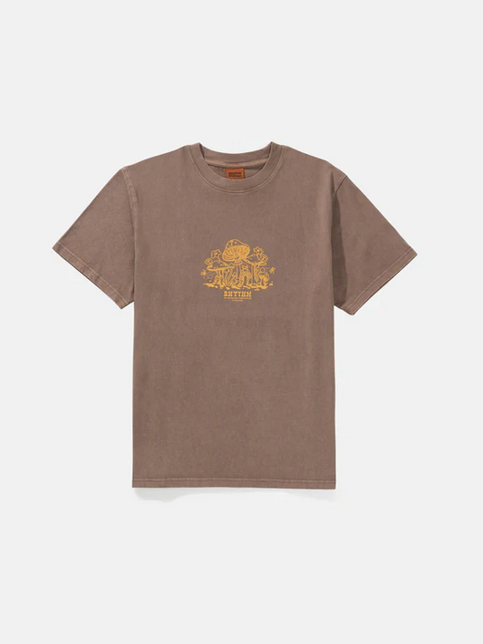 RHYTHM FANCLUB VINTAGE T-SHIRT BROWN