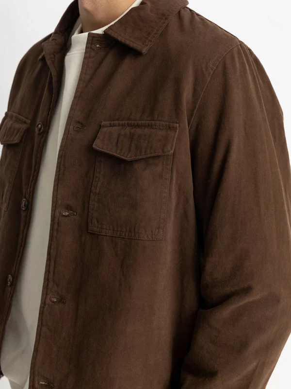 RHYTHM INSULATED OVERSHIRT CHOCOLATE