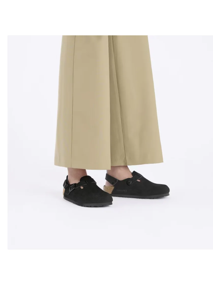 BIRKENSTOCK TOKIO BLACK SUEDE LEATHER 