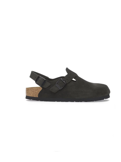 BIRKENSTOCK TOKIO BLACK SUEDE LEATHER 