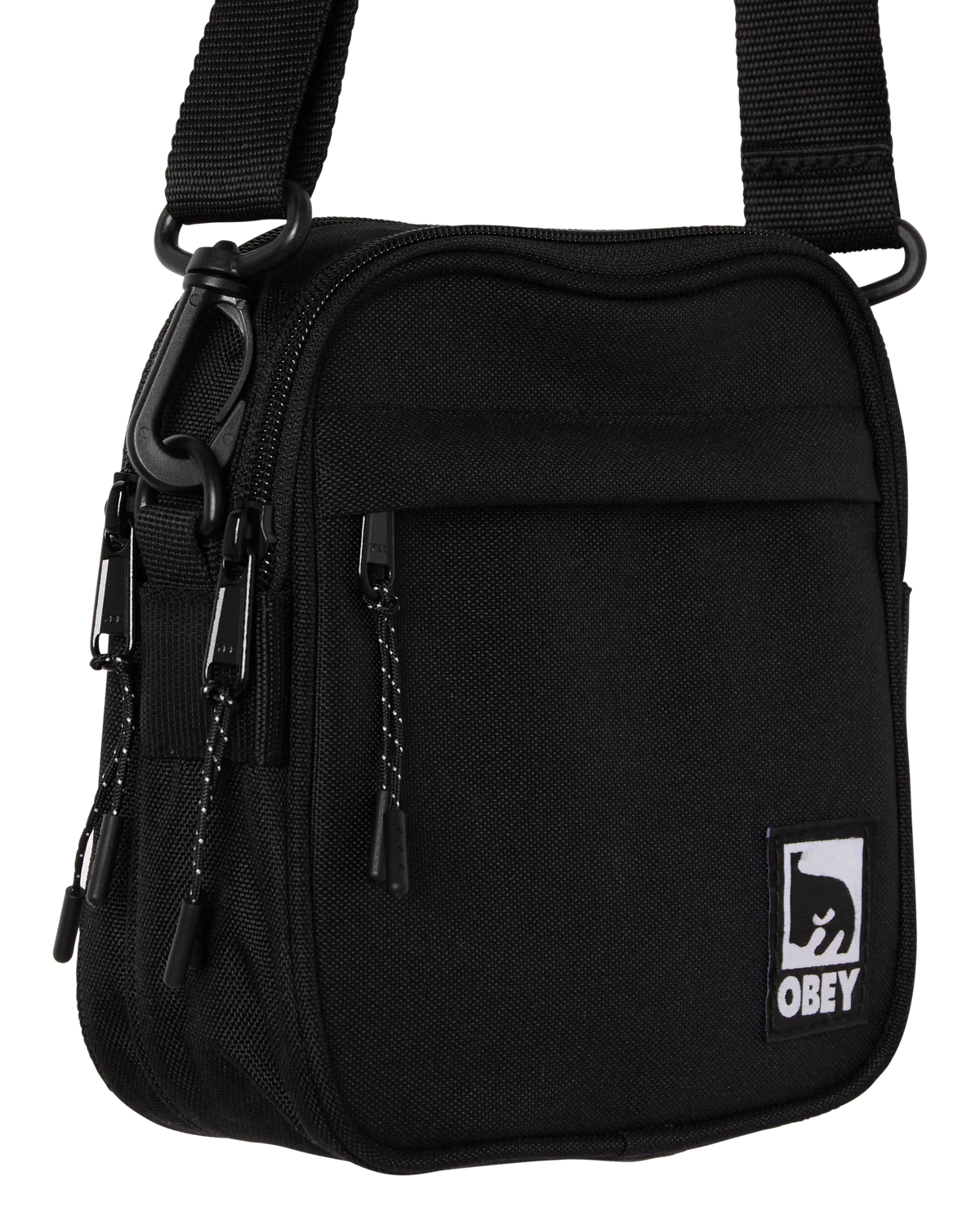 OBEY HALF EYE CROSSBODY BAG BLACK