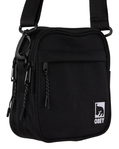 OBEY HALF EYE CROSSBODY BAG BLACK