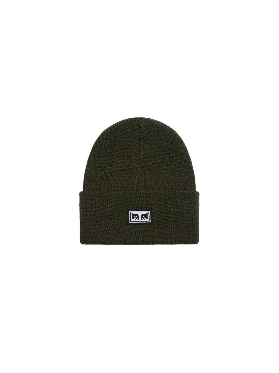 OBEY ICON EYES BEANIE BLACK KOMBU GREEN