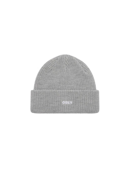 OBEY FUTURE BEANIE HEATHER GREY