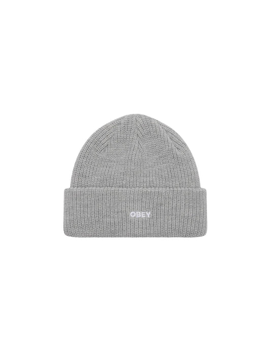 OBEY FUTURE BEANIE HEATHER GREY