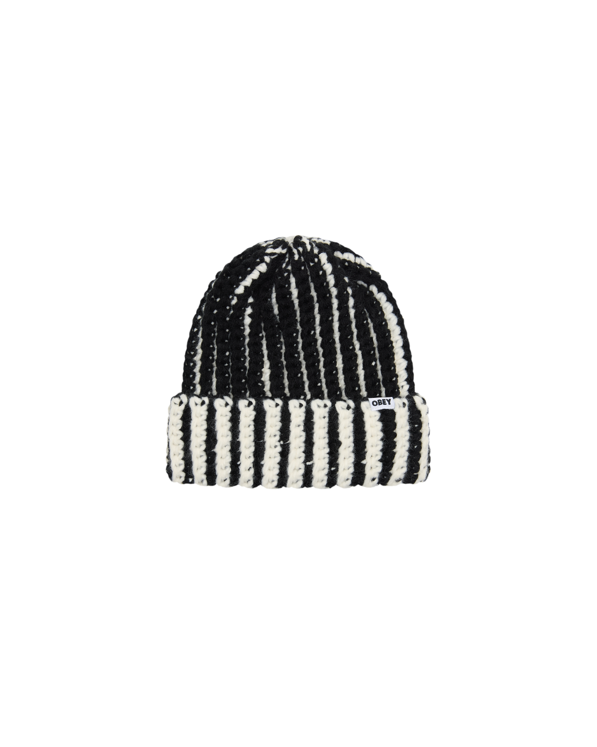 OBEY SCOUT CHUNKY BEANIE BLACK MULTI 