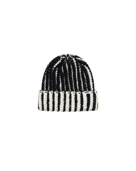 OBEY SCOUT CHUNKY BEANIE BLACK MULTI 