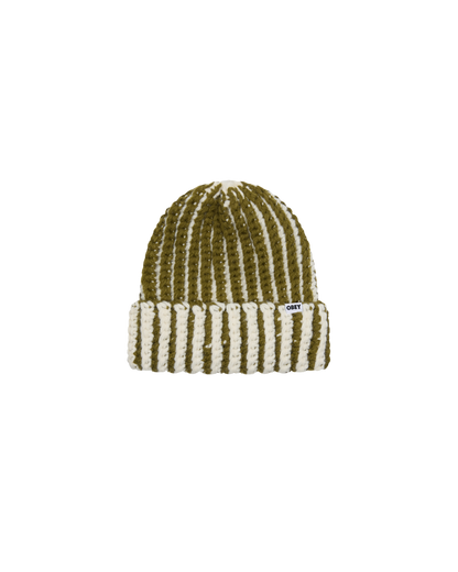 OBEY SCOUT CHUNKY BEANIE MOSS GREEN MULTI 