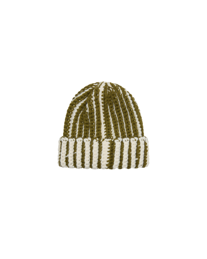 OBEY SCOUT CHUNKY BEANIE MOSS GREEN MULTI 