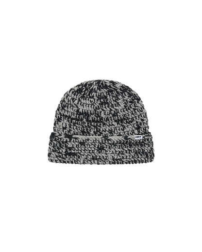 OBEY DESMOND CROCHET BEANIE BLACK MULTI 
