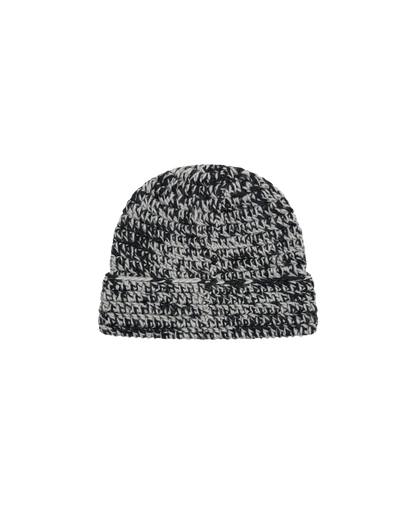 OBEY DESMOND CROCHET BEANIE BLACK MULTI 