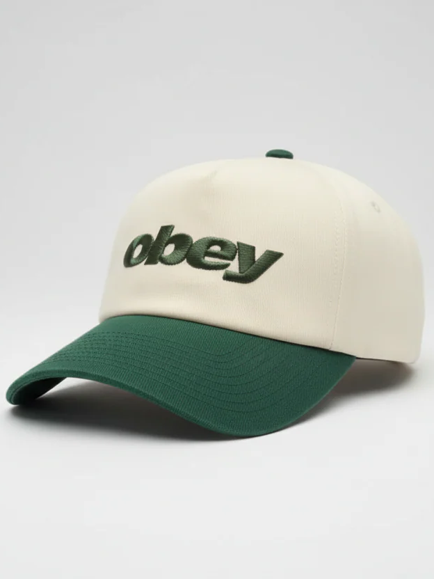 OBEY DELTA 5 PANEL SNAPBACK SPRUCE MULTI 