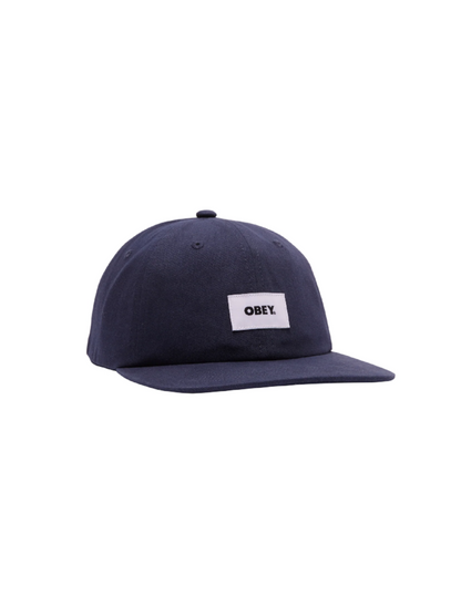 OBEY BOLD ORGANIC 6 PANEL STRAPBACK ACADEMY NAVY