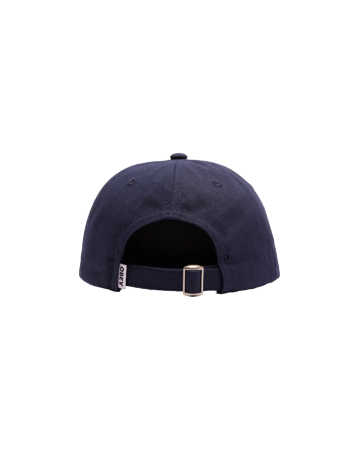 OBEY BOLD ORGANIC 6 PANEL STRAPBACK ACADEMY NAVY