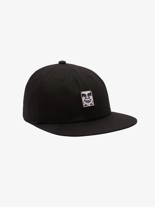 OBEY ICON PATCH 6 PANEL STRAPBACK BLACK