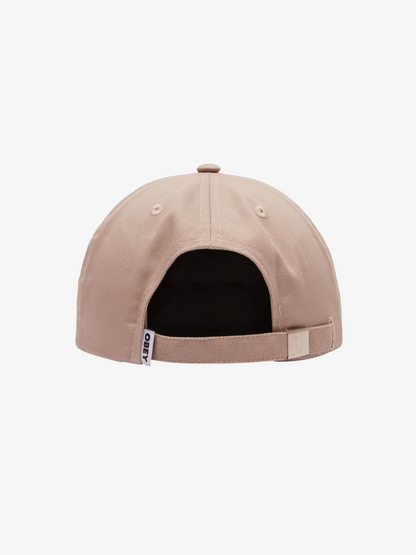 OBEY ICON PATCH 6 PANEL STRAPBACK SILVER GREY