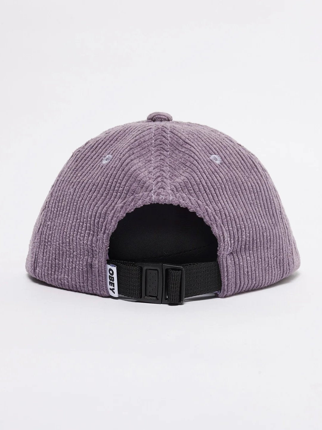 OBEY CORD LABEL 6 PANEL STRAPBACK WINEBERRY