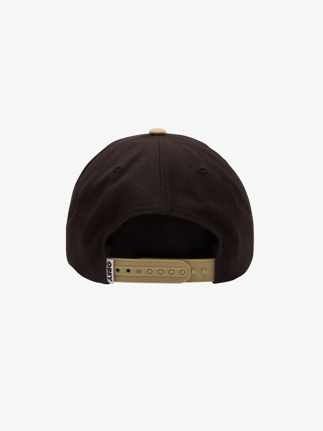 OBEY 2 TONE 6 PANEL SNAPBACK BLACK MULTI