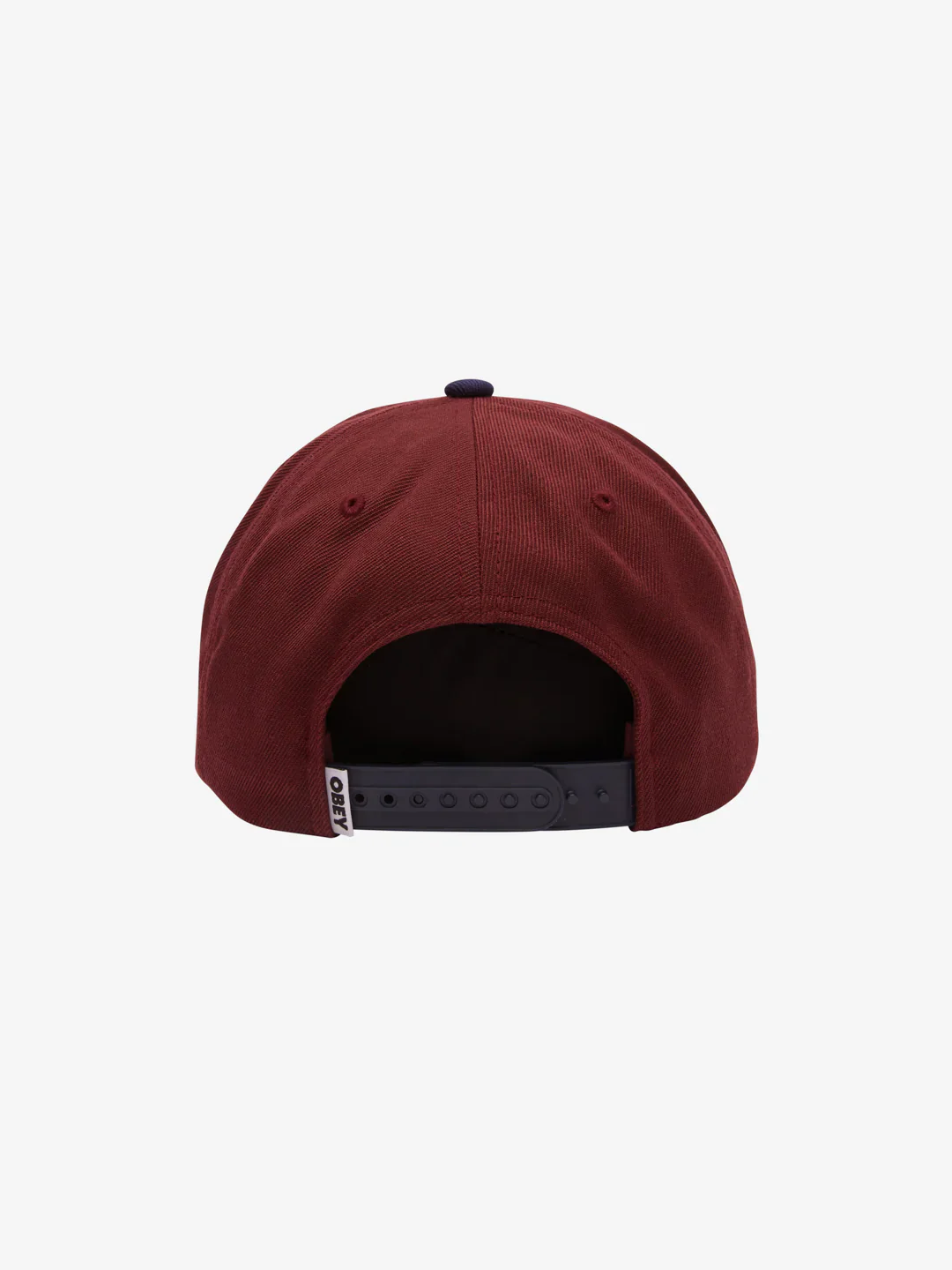 OBEY 2 TONE 6 PANEL SNAPBACK MAROON MULTI 