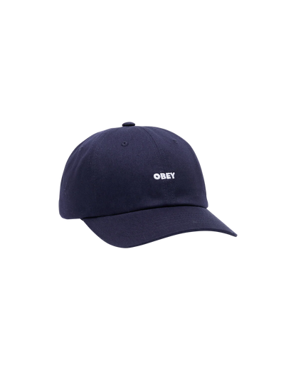 OBEY BOLD CURVE 6 PANEL STRAPBACK OBSIDIAN 