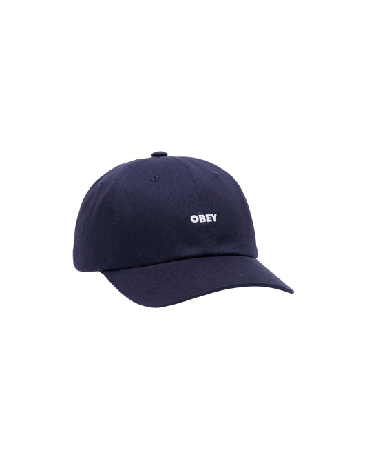 OBEY BOLD CURVE 6 PANEL STRAPBACK OBSIDIAN 