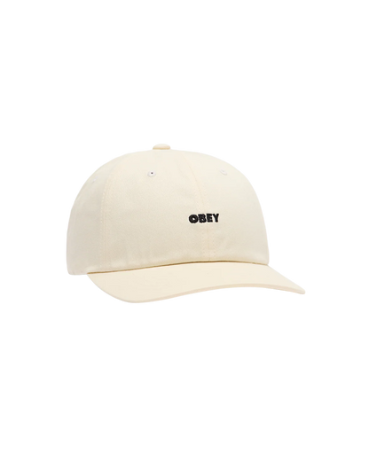 OBEY BOLD CURVE 6 PANEL STRAPBACK UNBLEACHED 
