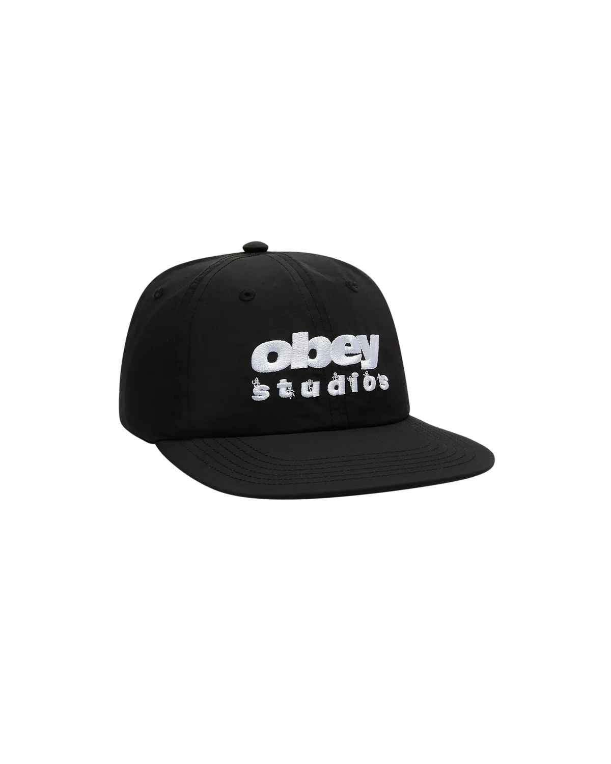 DANCE STUDIO NYLON 6 PANEL HAT BLACK 
