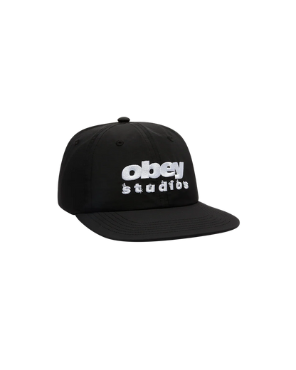 DANCE STUDIO NYLON 6 PANEL HAT BLACK 